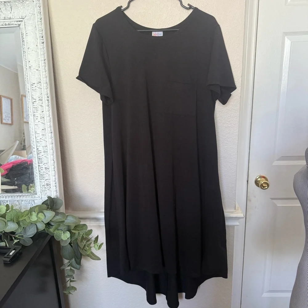 XLarge LULA ROE Black asymmetrical dress